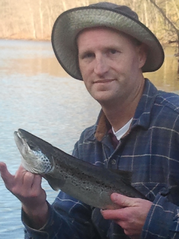 Salmon river brown trout