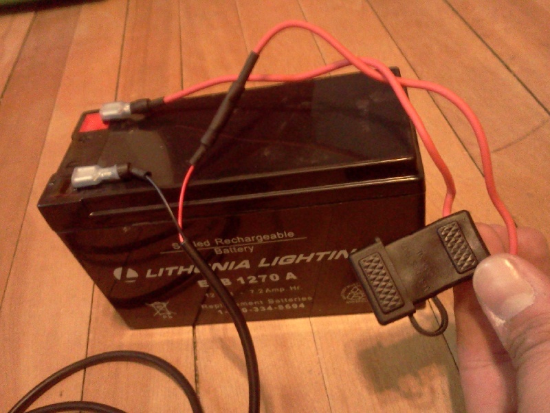 dedicated 12v battery to run my sonar