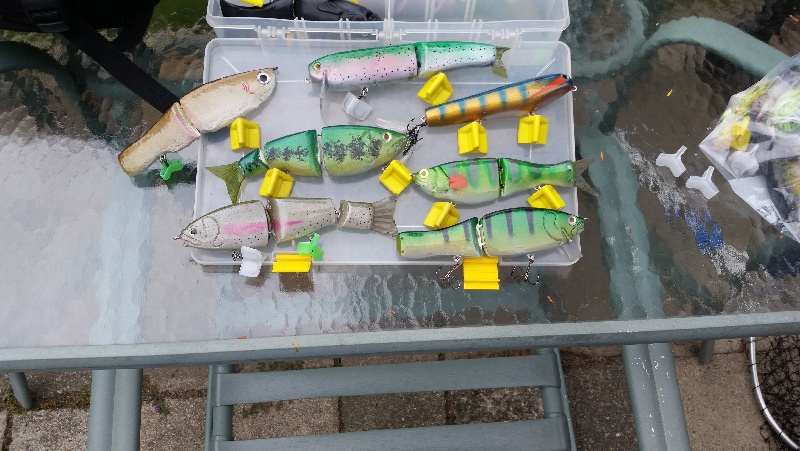 some of the swimbaits I made this summer