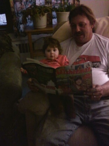grampa reading a bedtime story