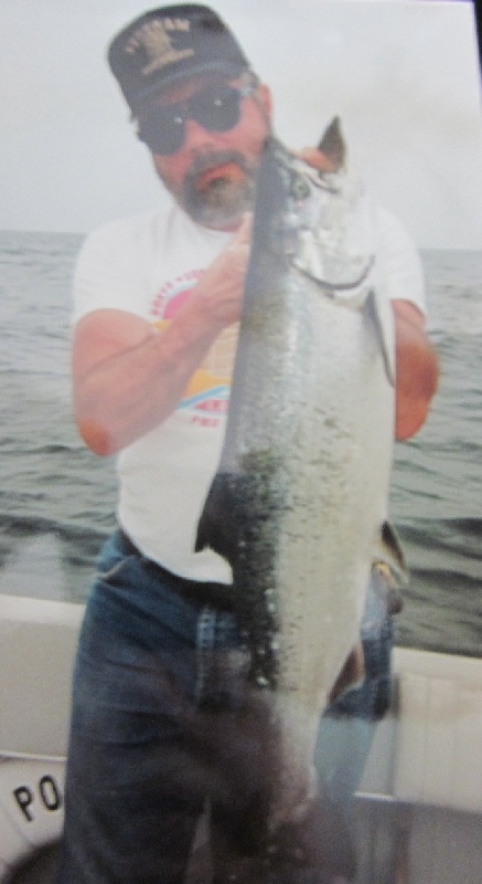 Bill with his salmon