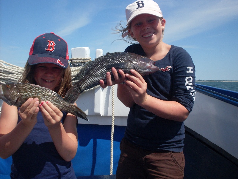 Girls with Sea Bass