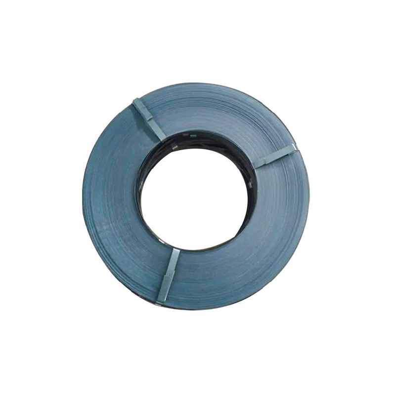 Blue tempered steel strapping