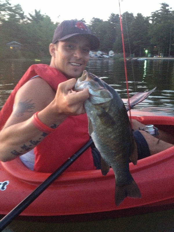 small mouth slab in a kayak. What a fight!