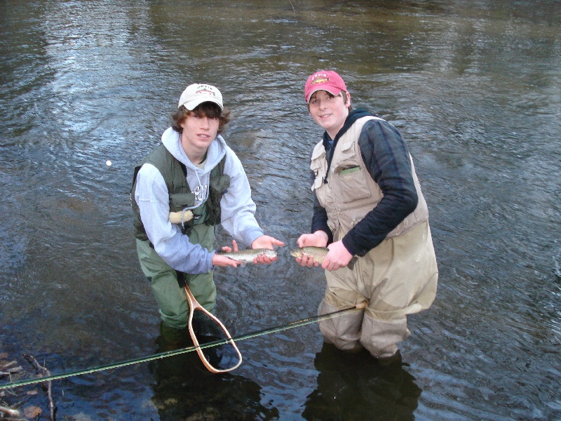 Fly fishing the Mianus river 3/25/11