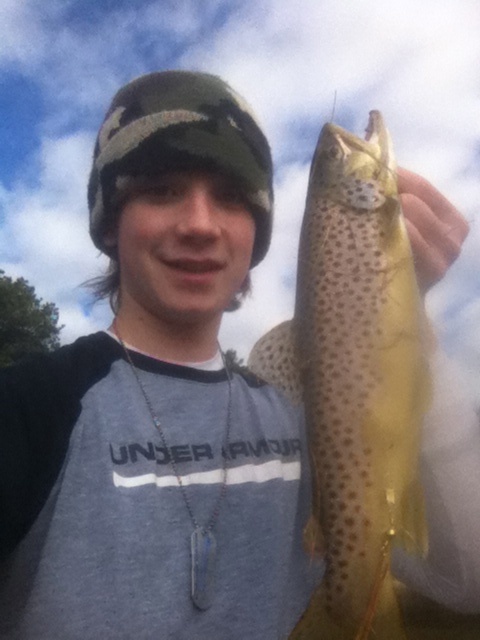 First brown trout