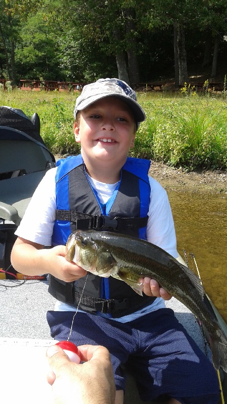 Andrew's first Bass!