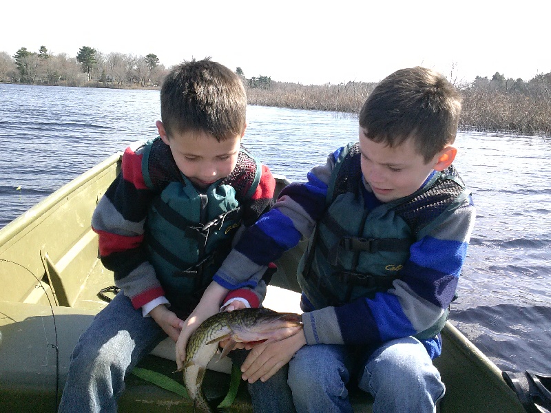 Fishing with the boys! at Nippenicket 