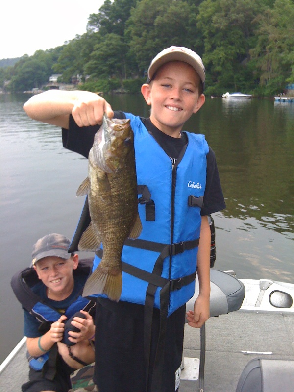 Nephews with there first smallie