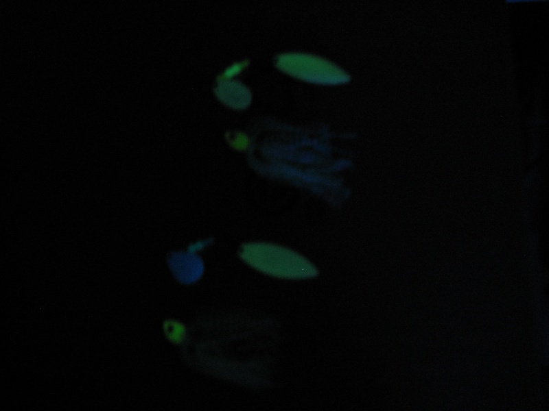 Glow Spinnerbaits Glowing