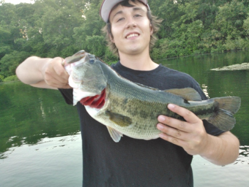 Fliped on the edge of pads...summertime bassin