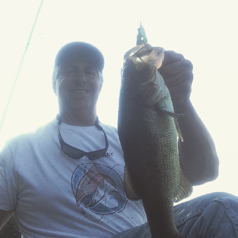bass from the lilly pads