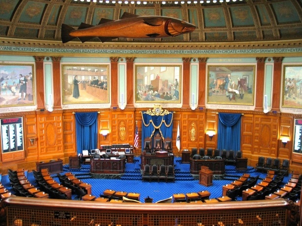 Pic of MA state house with wooden cod