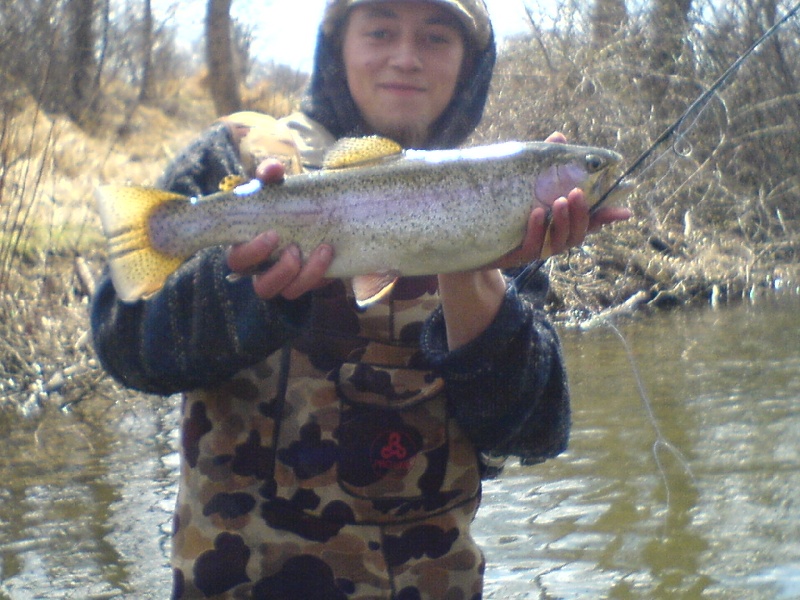 another buddie with a nice trout