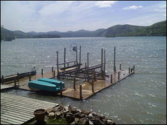kitchen table veiw and my docks