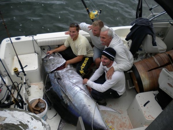 Giant Tuna Fishing from a Small Boat