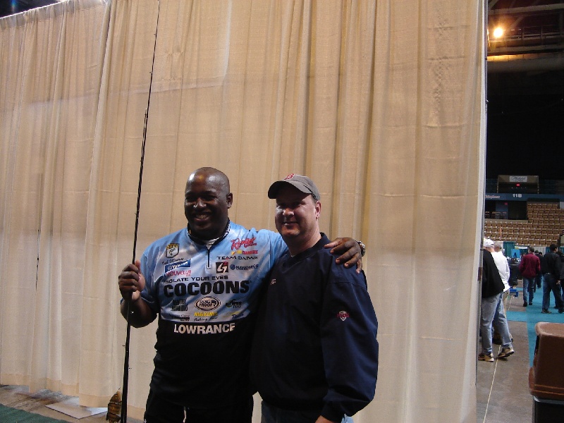 Myself and Ish at the fishing expo in Providence R.I.