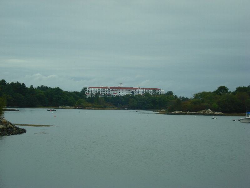View of our hotel across the lake
