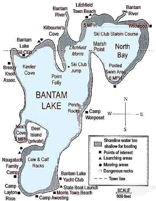 Bantam Lake Map