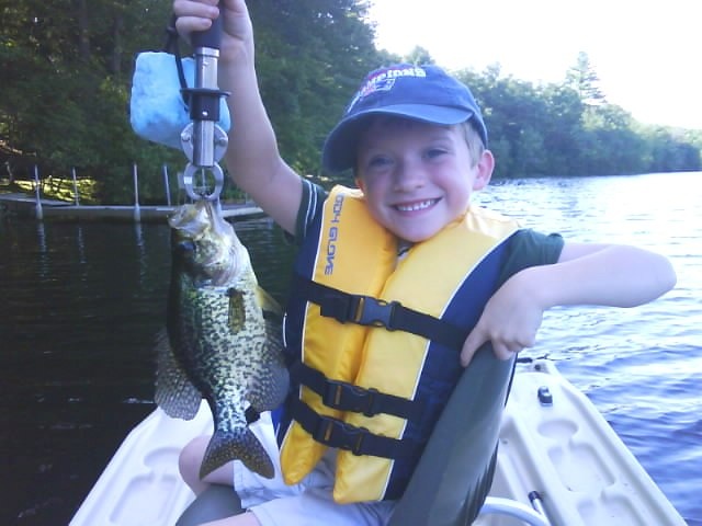 Fishing with my son.