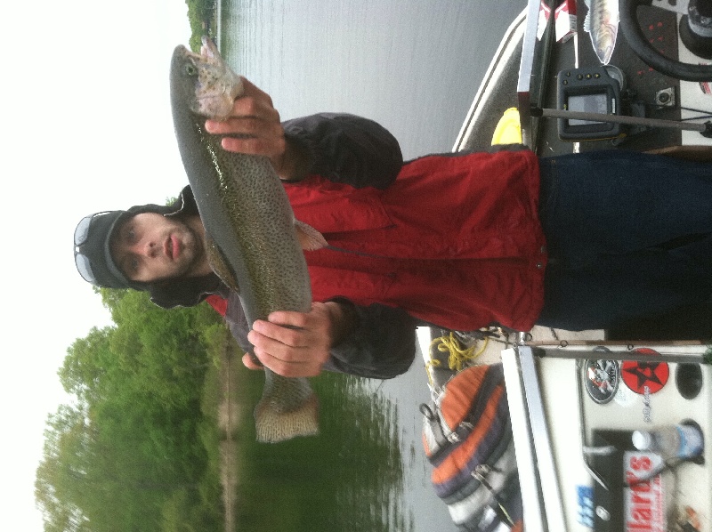 Chris gets a NICE Trout!