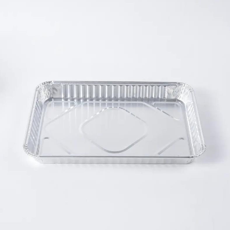 rectangular pleated aluminum foil food containers RK-26