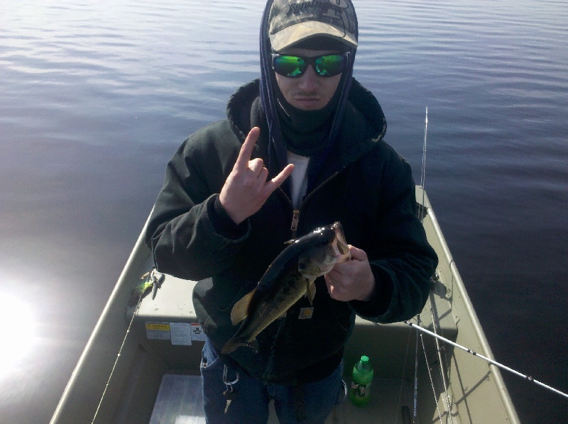 lake nip,first bass of the season