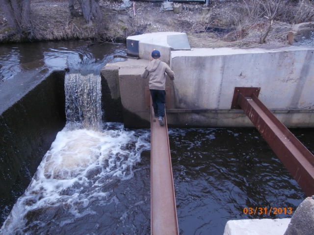 Crossing the spillway- pic #2