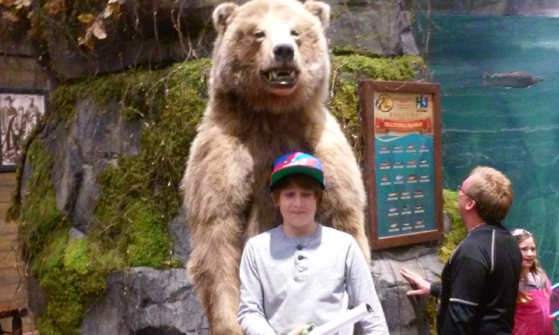 jeremy and a huge bear
