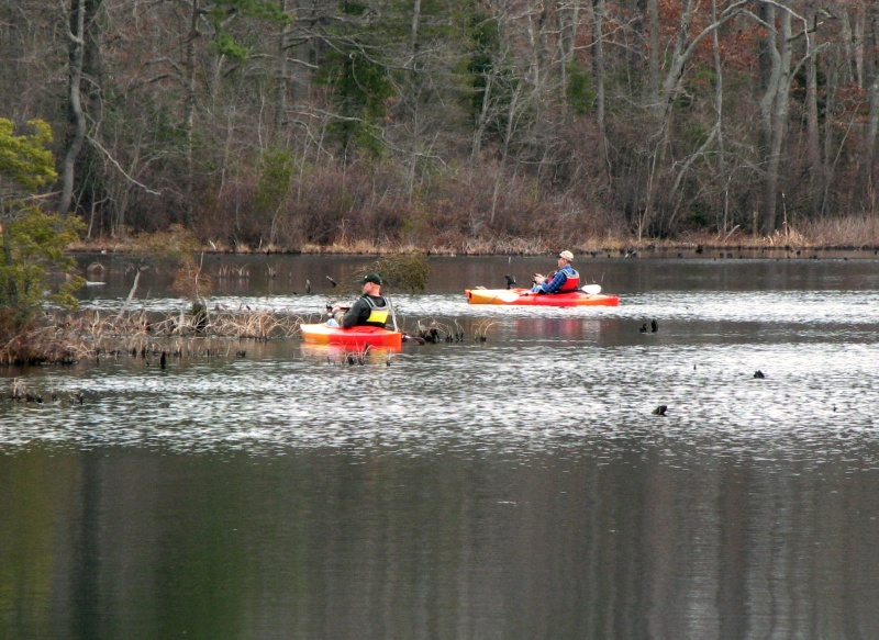 My guys kayak fishing