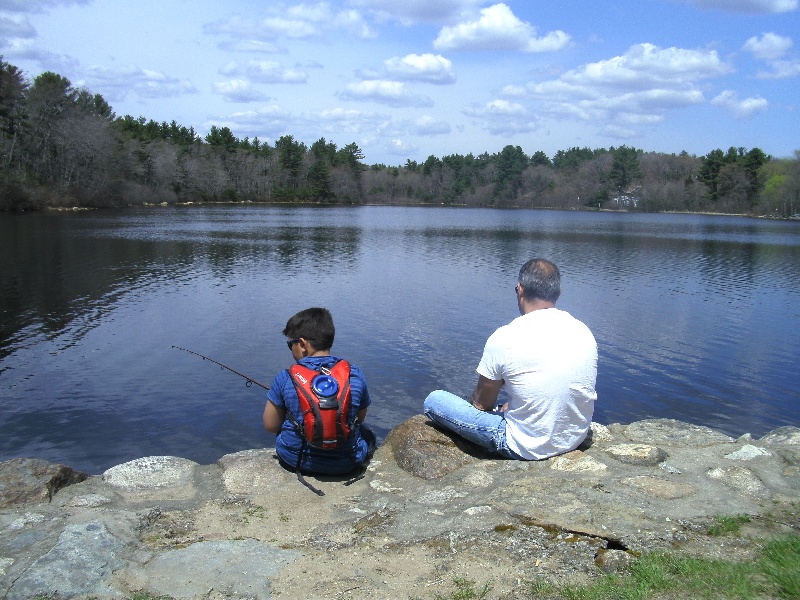 Papa & Grandson fishin'