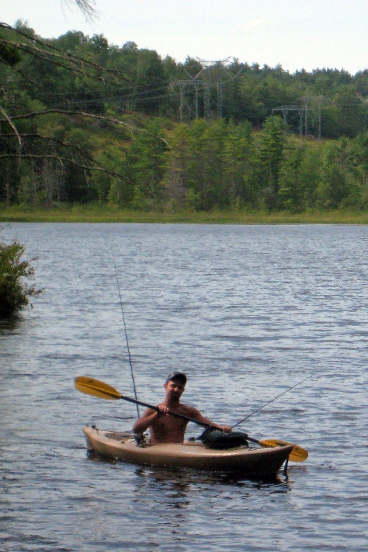 kayak fishin white mountians NH