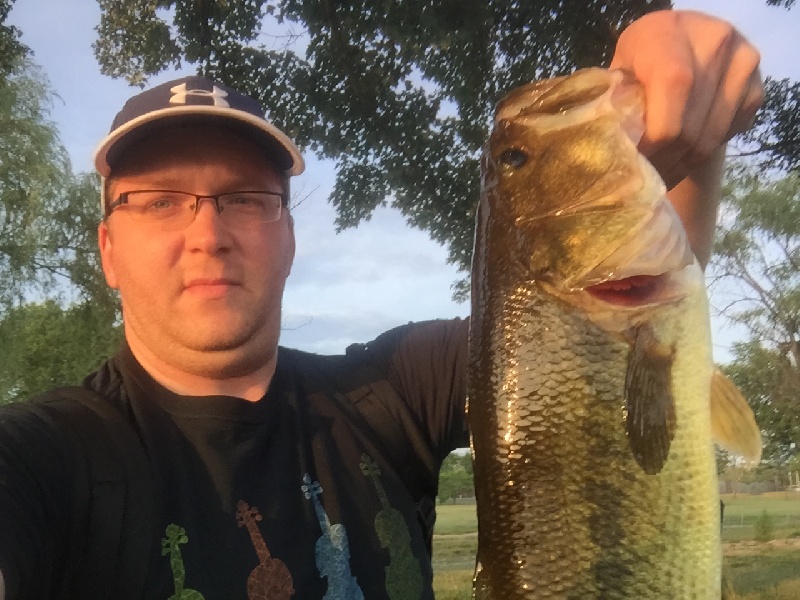 largemouth bass - first cast!