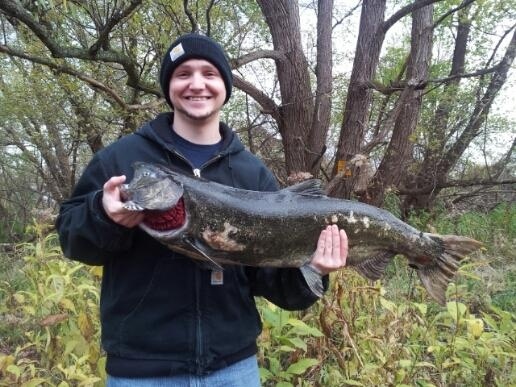 His First salmon near Webster