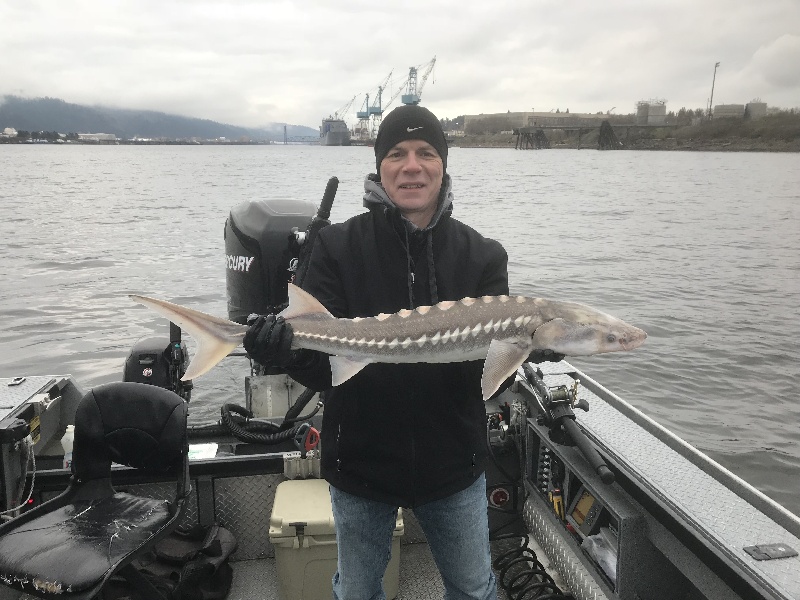 My Dad's First White Sturgeon