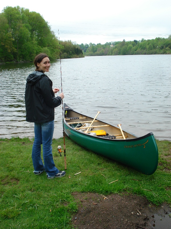 Unpacking the canoe