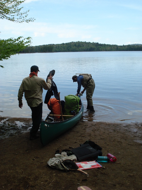 Canoing to the St. Regis Pond near Saranac Lake