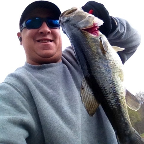 my second largemouth bass i got near New Hempstead