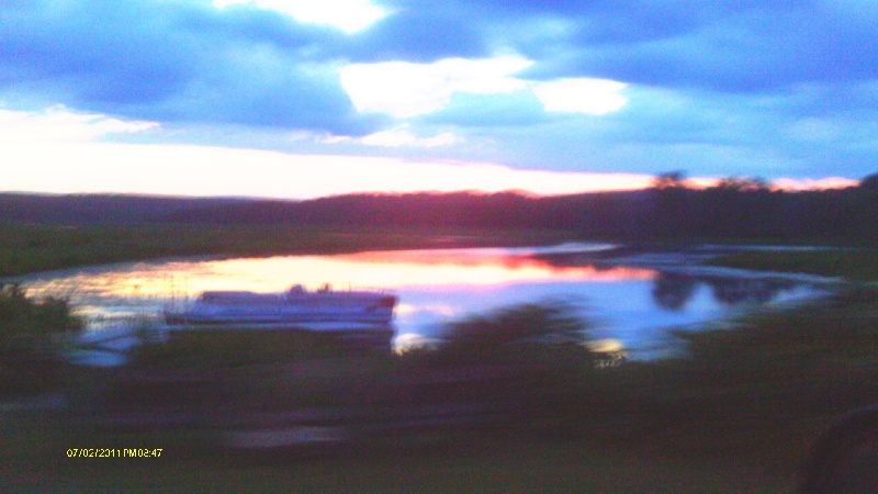 Sunset over the northern side of the bridge